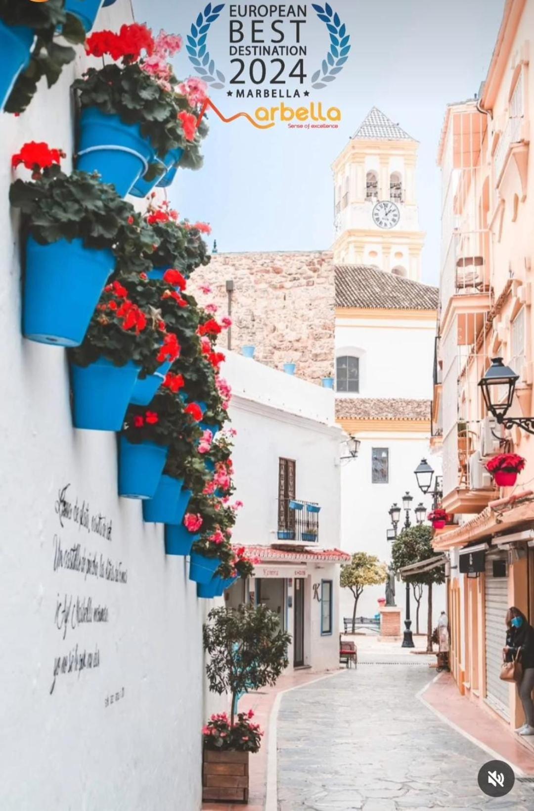 Amazing Front Sea View Studio. Marbella Centre المظهر الخارجي الصورة
